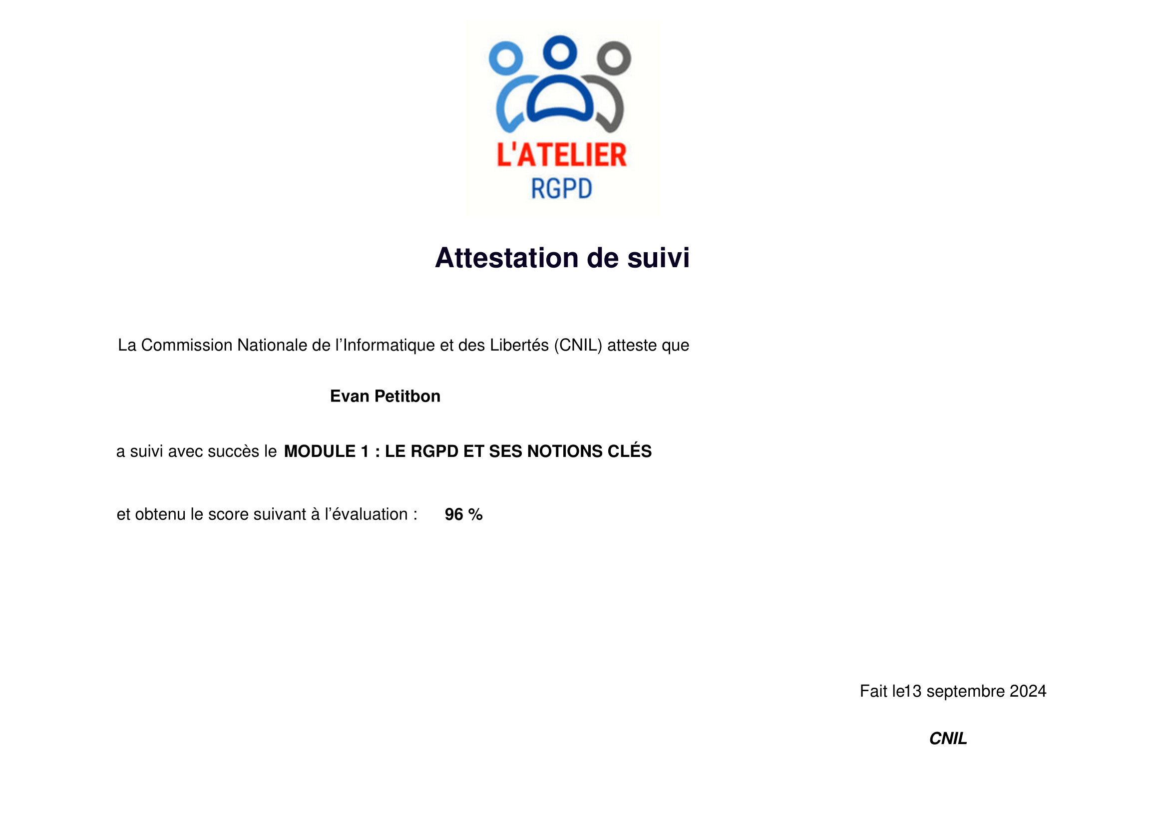 L'atelier RGPD Module 1