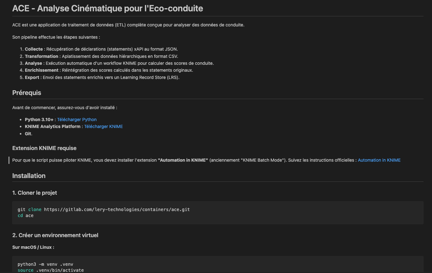 Documentation d'installation